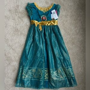 NWT Merida Brave Disney Princess nightgown size 4T girl